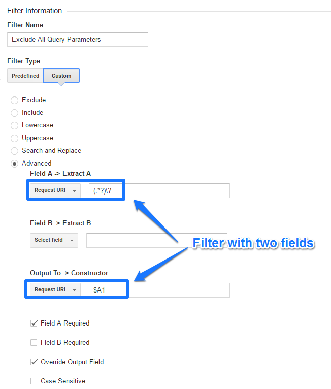 Exclude All Query Parameters