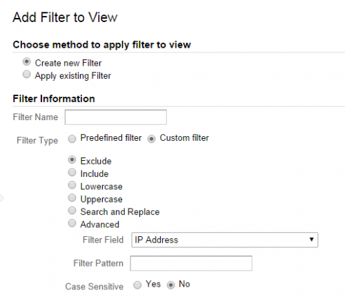 Filter 2.2 - exclude known visitors range