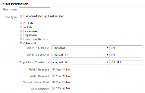 Filter 6 - attach hostname to request URI