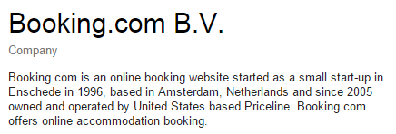 Booking.com information