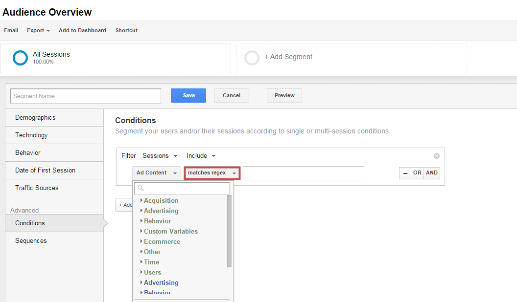 Guide to Expressions in Google Analytics