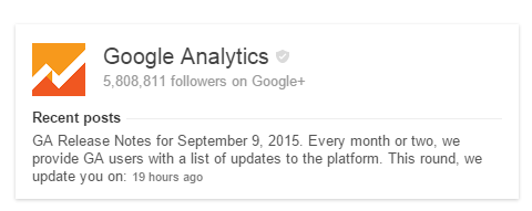 Google Analytics Google+