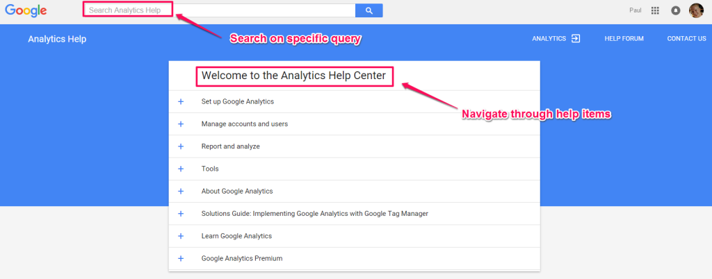 Google Analytics Help Center