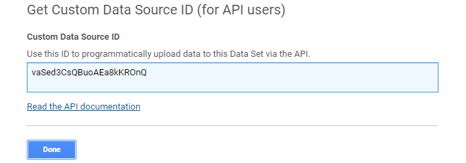 Get Custom Data Source ID