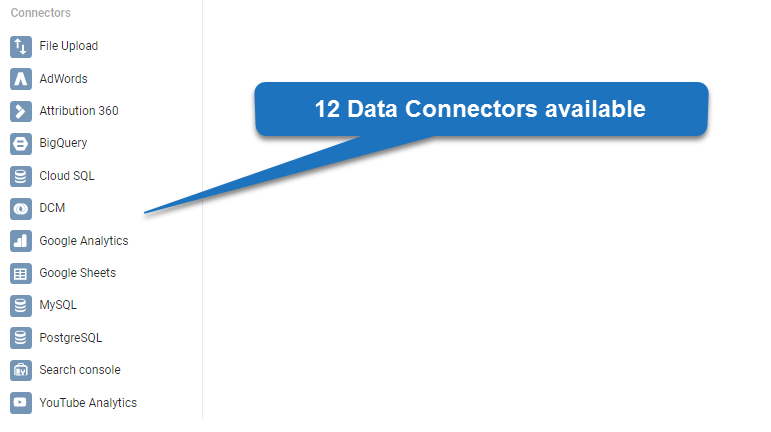 12 Data Connectors