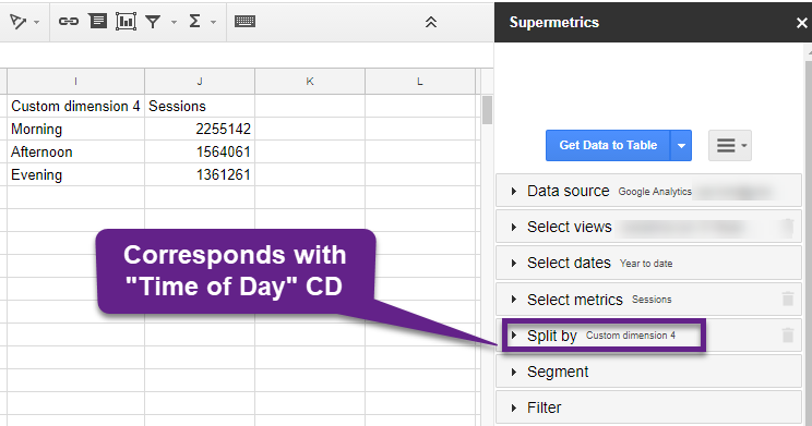 Time of Day Custom Dimension - Supermetrics