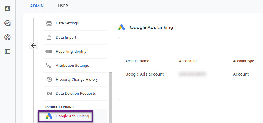 GA4 - Google Ads Linking