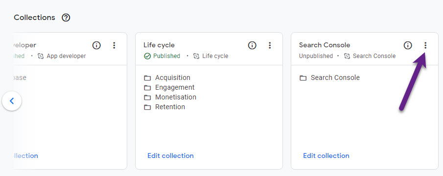 Collections - Search Console