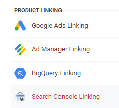 GA4 - Search Console Property