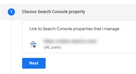 GA4 - Search Console Step 1