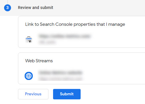 GA4 - Search Console Step 3